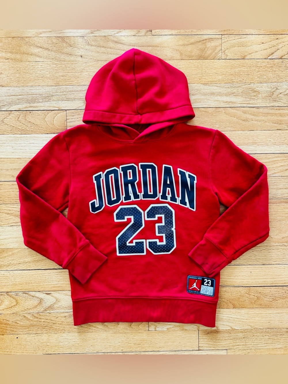 Jordan Red Hoodie Sweatshirt Size 8 - 10 Years